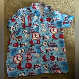 St Louis cardinals All-over print Button Up Shirt XL